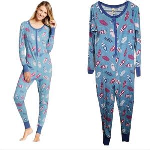 Nite Nite Munki Munki XS (0/2) Knit Mittens Pajama Onesie One-piece Union Suit